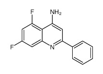 4-Amino-5,7-difluoro-2-phenylquinoline structure