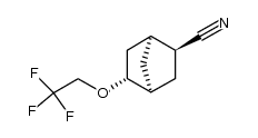 (1S,2S,4S,5R)-5-(2,2,2-trifluoroethoxy)bicyclo[2.2.1]heptane-2-carbonitrile结构式