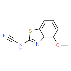 Cyanamide, (4-methoxy-2-benzothiazolyl)- (9CI) structure
