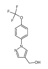 {1-[4-(trifluoromethoxy)phenyl]-1H-pyrazol-4-yl}methanol结构式