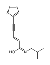 (E)-N-(2-methylpropyl)-5-thiophen-2-ylpent-2-en-4-ynamide Structure
