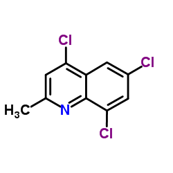 4,6,8-三氯-2-甲基-喹啉结构式