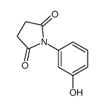 2,5-Pyrrolidinedione, 1-(3-hydroxyphenyl)- Structure