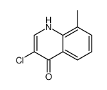3-Chloro-4-hydroxy-8-methylquinoline结构式