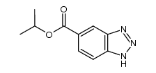 1H-benzotriazole-5-carboxylic acid i-propyl ester结构式