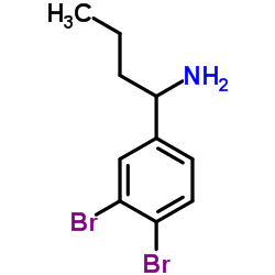 1-(3,4-Dibromophenyl)-1-butanamine Structure