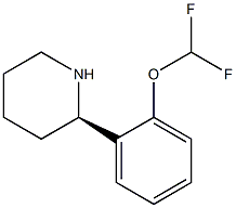 (R)-2-(2-(difluoromethoxy)phenyl)piperidine结构式