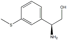 (2S)-2-AMINO-2-(3-METHYLTHIOPHENYL)ETHAN-1-OL结构式