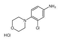 3-chloro-4-morpholin-4-ylaniline,hydrochloride Structure