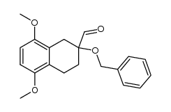 2-benzyloxy-5,8-dimethoxy-1,2,3,4-tetrahydronaphthalene-2-aldehyde Structure