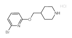 2-Bromo-6-(4-piperidinylmethoxy)pyridine hydrochloride Structure