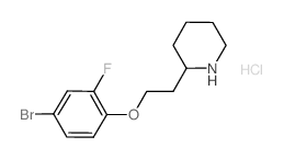 2-[2-(4-Bromo-2-fluorophenoxy)ethyl]piperidine hydrochloride Structure