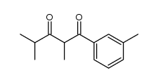 2,4-dimethyl-1-(m-tolyl)pentane-1,3-dione Structure