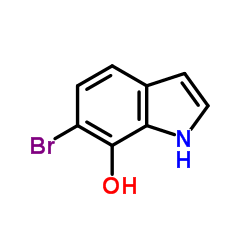 6-Bromo-1H-indol-7-ol结构式