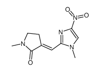 (3Z)-1-methyl-3-[(1-methyl-4-nitroimidazol-2-yl)methylidene]pyrrolidin-2-one Structure