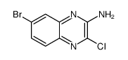 7-bromo-3-chloroquinoxalin-2-amine结构式