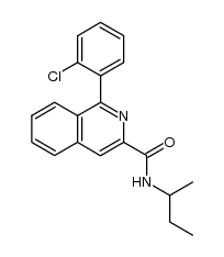 (+/-)-1-(2-chlorophenyl)-N-(1-methylpropyl)-3-isoquinolinecarboxamide结构式