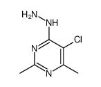 (5-chloro-2,6-dimethylpyrimidin-4-yl)hydrazine Structure