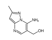 (7-amino-2-methylpyrazolo[1,5-a]pyrimidine-6-yl)methanol Structure