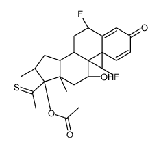 [(6S,8S,9R,10S,13S,14S,16S,17R)-17-ethanethioyl-6,9-difluoro-11-hydroxy-10,13,16-trimethyl-3-oxo-6,7,8,11,12,14,15,16-octahydrocyclopenta[a]phenanthren-17-yl] acetate Structure