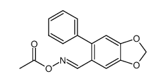 6-phenylbenzo[d][1,3]dioxole-5-carbaldehyde O-acetyloxime Structure