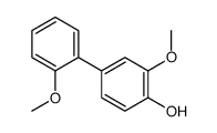 2-methoxy-4-(2-methoxyphenyl)phenol结构式