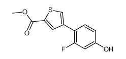 methyl 4-(2-fluoro-4-hydroxyphenyl)thiophene-2-carboxylate Structure