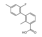3-(2-fluoro-4-methylphenyl)-2-methylbenzoic acid Structure