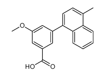 3-methoxy-5-(4-methylnaphthalen-1-yl)benzoic acid结构式