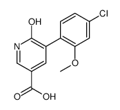 5-(4-chloro-2-methoxyphenyl)-6-oxo-1H-pyridine-3-carboxylic acid Structure