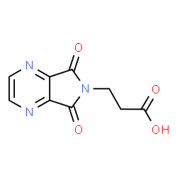 3-{5,7-Dioxo-5H,6H,7H-pyrrolo[3,4-b]pyrazin-6-yl}propanoic acid结构式