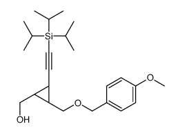 [(1S,2R,3R)-2-[(4-methoxyphenyl)methoxymethyl]-3-(2-triisopropyls ilylethynyl)cyclopropyl]methanol Structure