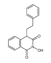 2-hydroxy-4-(2-phenyl)ethylisoquinoline-1,3(2H,4H)-dione结构式