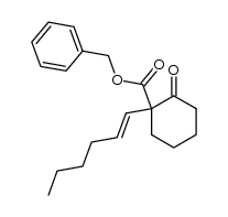 benzyl 1-(hex-1-en-1-yl)-2-oxocyclohexanecarboxylate Structure