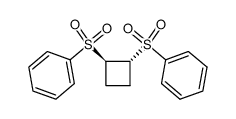 trans-1,2-bis(phenylsulfonyl)cyclobutane结构式