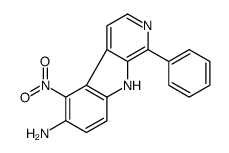 5-nitro-1-phenyl-9H-pyrido[3,4-b]indol-6-amine Structure
