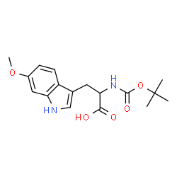 N-Boc-6-Methoxy-DL-tryptophan结构式