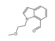 1-(2-methoxy-ethyl)-1H-indole-7-carbaldehyde结构式