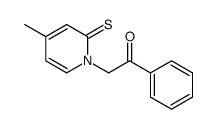 2-(4-methyl-2-sulfanylidenepyridin-1-yl)-1-phenylethanone Structure
