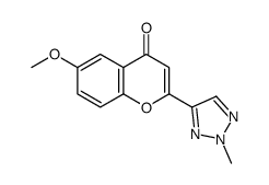 6-methoxy-2-(2-methyltriazol-4-yl)chromen-4-one Structure