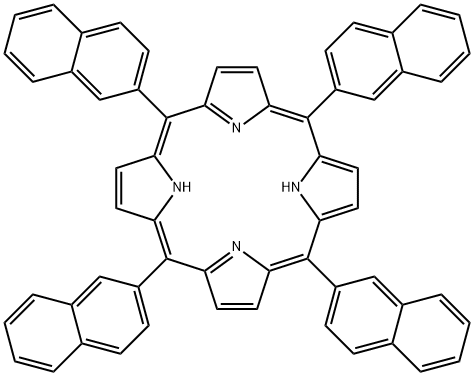 四(2-萘基)卟啉结构式