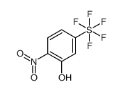 2-Nitro-5-(pentafluorosulfanyl)phenol结构式