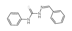 Hydrazinecarbothioamide,N-phenyl-2-(phenylmethylene)-结构式