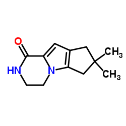 3,4,7,8-tetrahydro-7,7-dimethyl-2H-Cyclopenta[4,5]pyrrolo[1,2-a]pyrazin-1(6H)-one structure