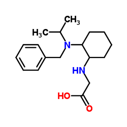 N-{2-[Benzyl(isopropyl)amino]cyclohexyl}glycine结构式