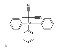 1,1-dicyanoethyl(triphenyl)phosphanium,gold Structure