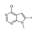 4-Chloro-6-iodo-7-methyl-7H-pyrrolo[2,3-d]pyrimidine Structure
