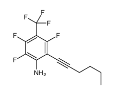 2,3,5-trifluoro-6-hex-1-ynyl-4-(trifluoromethyl)aniline Structure