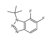 1-tert-Butyl-6,7-difluoro-1,2,3-benzotriazole Structure