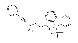 6-((tert-butyldiphenylsilyl)oxy)-1-phenylhex-1-yn-3-ol结构式